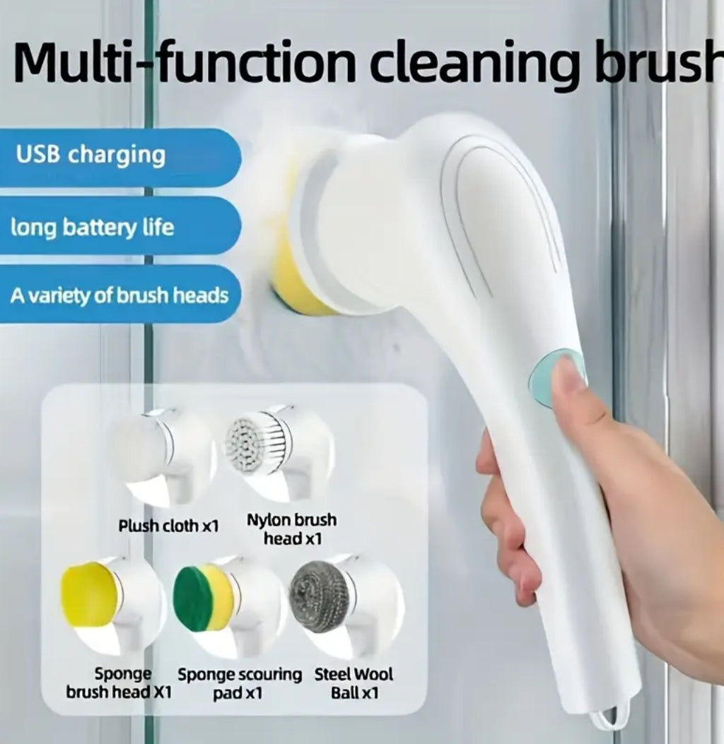 5-in1 Cordless electric cleaning brush