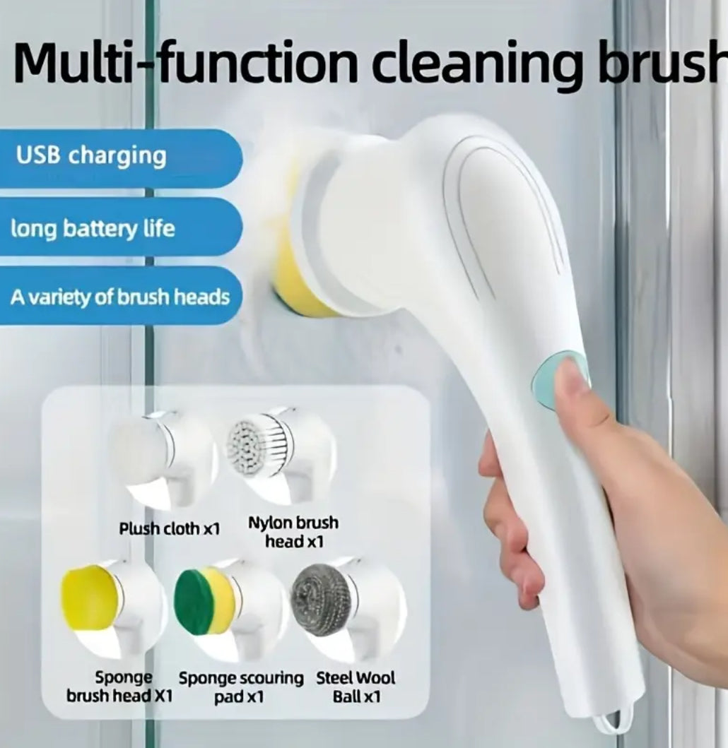 5-in1 Cordless electric cleaning brush